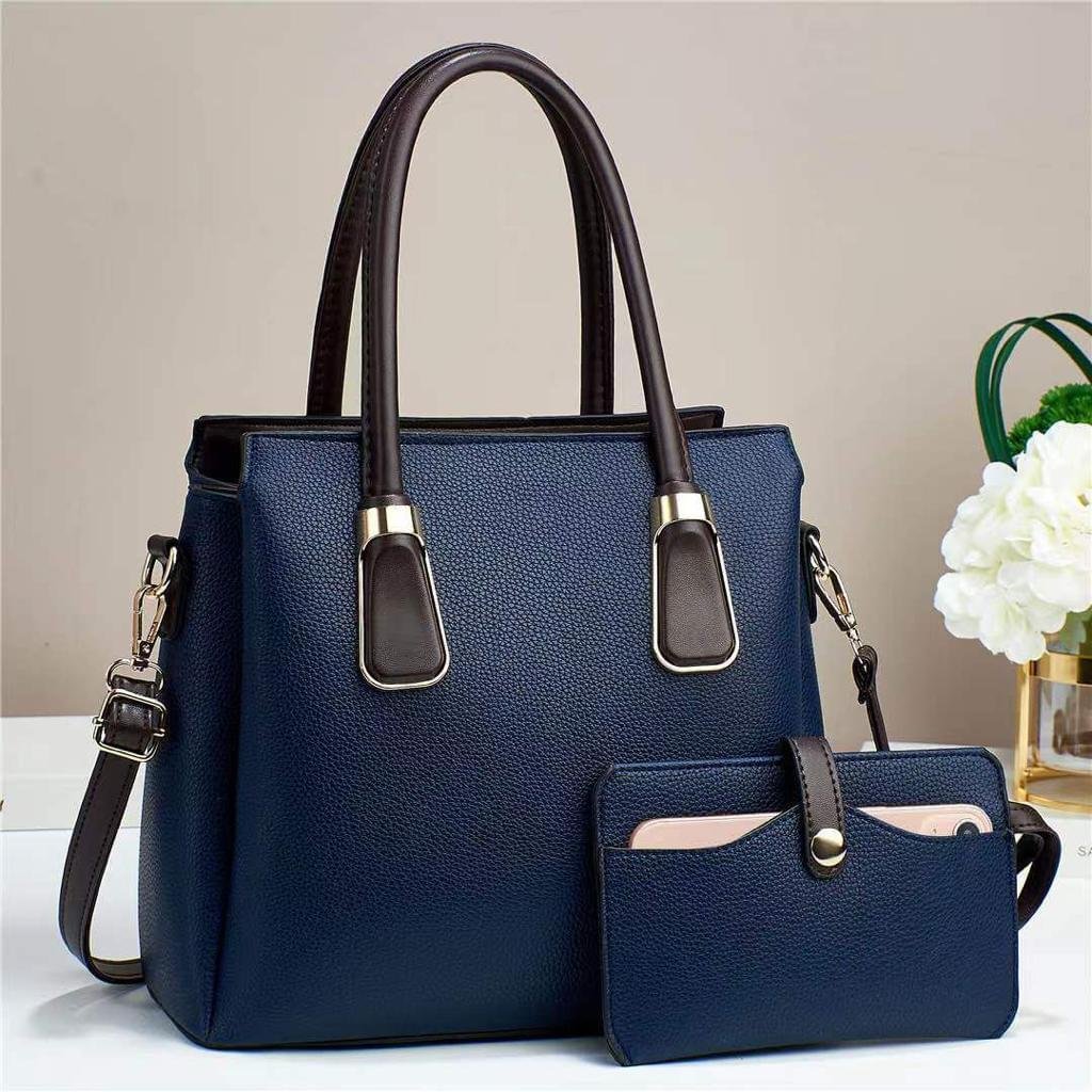Versatile City Fashion 2-in-1 Leather Ladies Handbag - Image 9