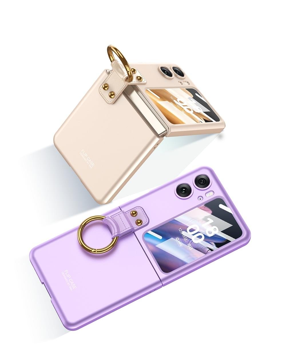 OPPO Find N2 Flip 5G GKK Case With Ring Stand Shockproof Back Glass Protector - Image 14