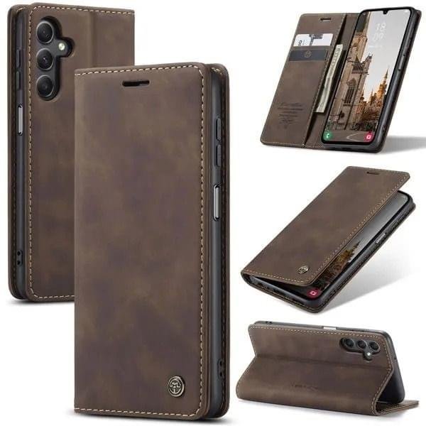 Samsung Galaxy A14/A24 4G CaseMe Leather Flip Cover with Wallet Slots - Image 4