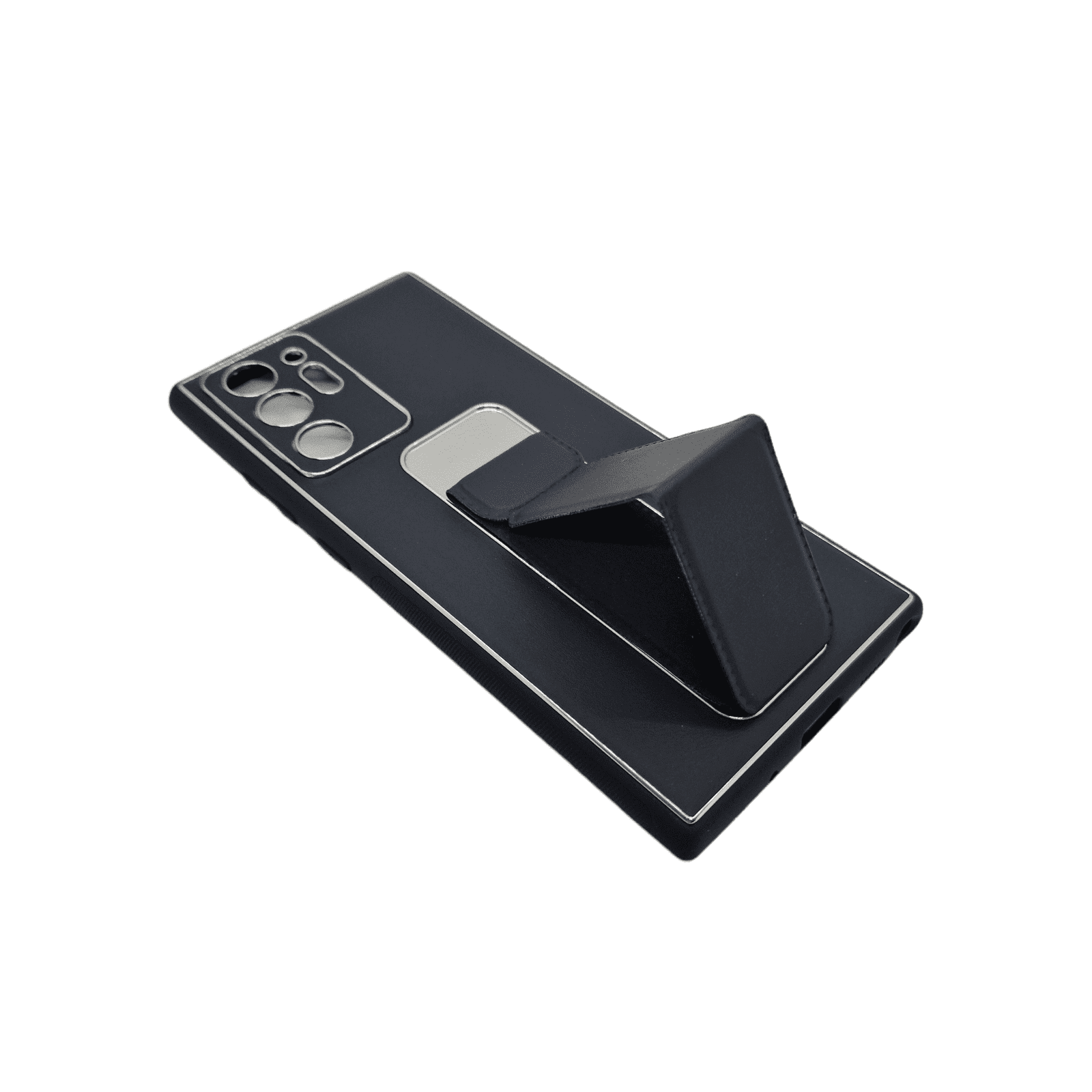 Samsung Galaxy Note 20 Ultra Premium Gold Electroplated Luxury Leather Case with Magnetic Car Mount Holder & Wrist Strap Case Kickstand - Image 4