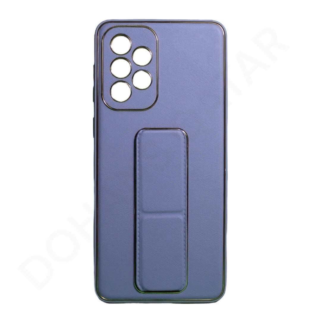 Premium Gold Electroplated Luxury Leather Case with Magnetic Car Mount Holder & Wrist Strap Case Kickstand for Samsung Galaxy A Series