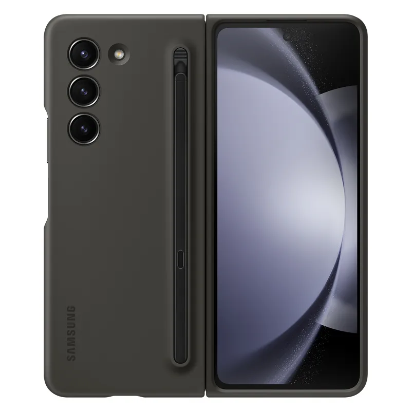 Original Samsung Galaxy Z Fold 5 5G With S Pen Silicone Case Standing Cover For Galaxy Z Fold 5 Phone Cases - Image 6