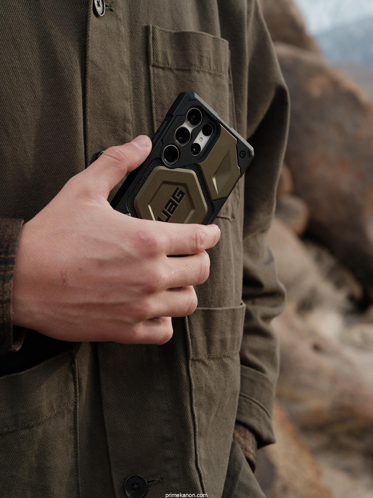 URBAN ARMOR GEAR UAG Case for Samsung Galaxy S23 Ultra 6.8 Inch - Black Monarch Pro Kevlar - Heavy Duty Shockproof Protective Case Magnetic Charging Compatible - Image 9