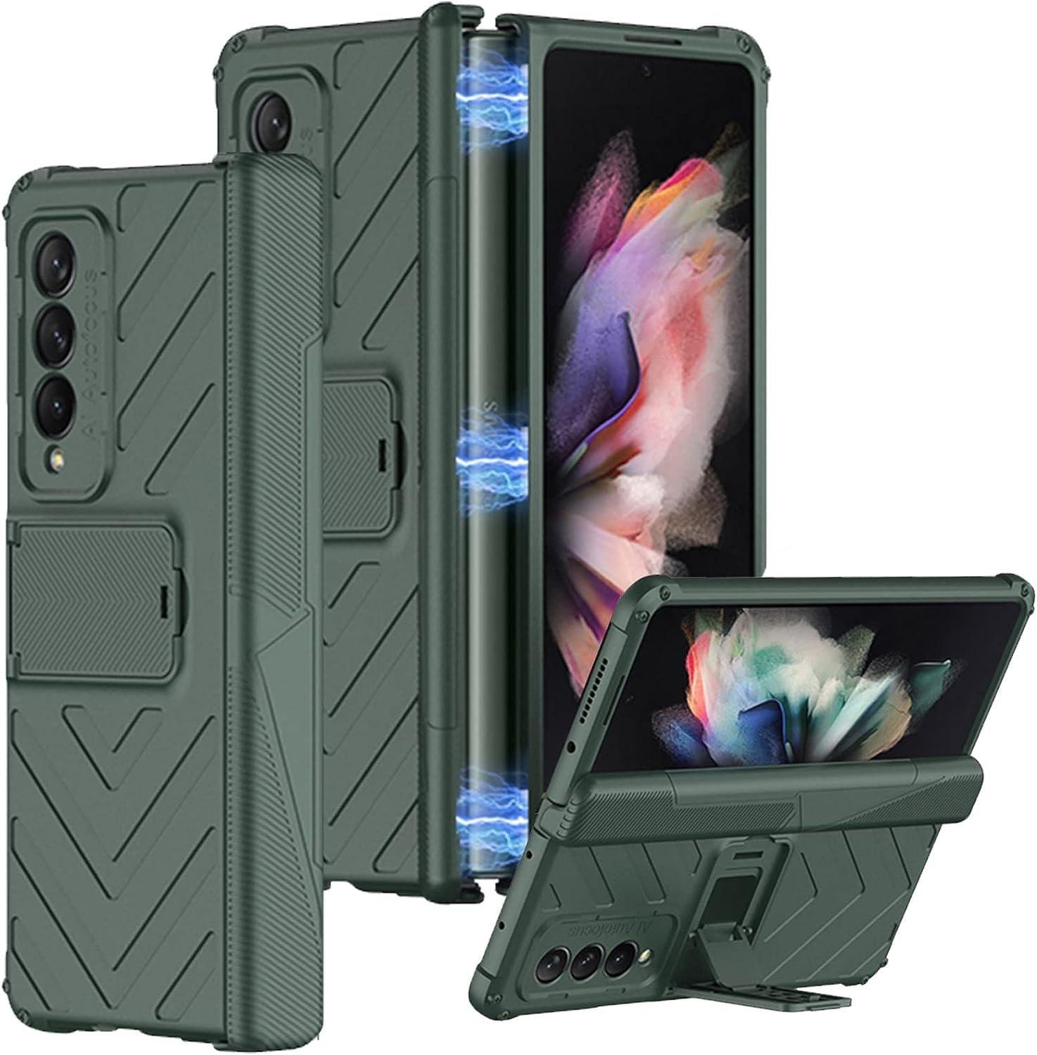 Samsung Galaxy Z Fold 3/4 Case with Stand Adjustable Stand, Magnetic Hinge Cover, Upgrade Drop Shock Resistant Folding Case - Image 7