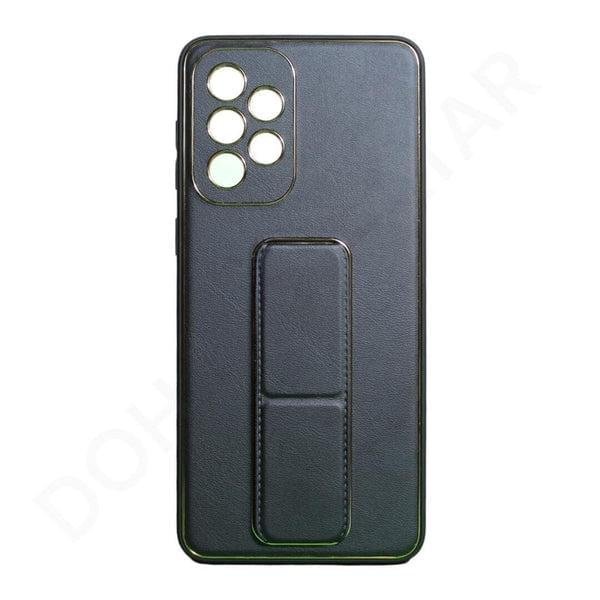 Premium Gold Electroplated Luxury Leather Case with Magnetic Car Mount Holder & Wrist Strap Case Kickstand for Samsung Galaxy A Series - Image 6