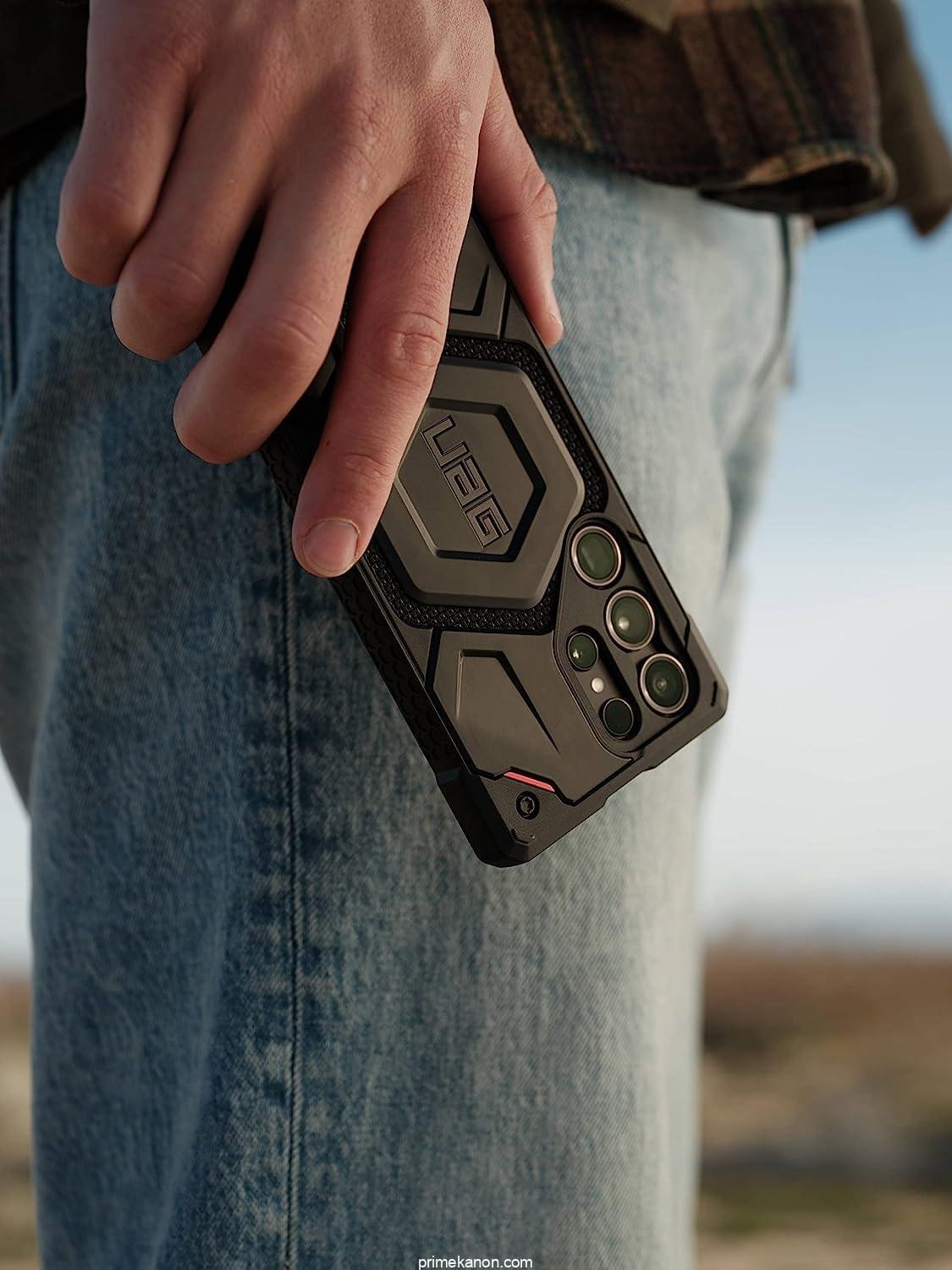 URBAN ARMOR GEAR UAG Case for Samsung Galaxy S23 Ultra 6.8 Inch - Black Monarch Pro Kevlar - Heavy Duty Shockproof Protective Case Magnetic Charging Compatible - Image 10