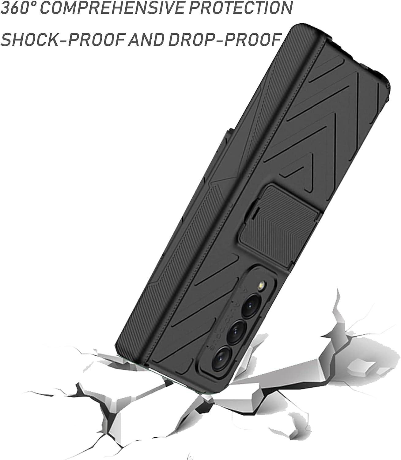 Samsung Galaxy Z Fold 3/4 Case with Stand Adjustable Stand, Magnetic Hinge Cover, Upgrade Drop Shock Resistant Folding Case - Image 6