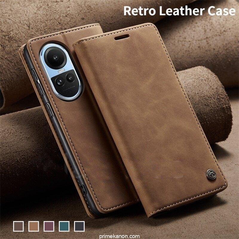 Oppo Reno 10 5G Series Premium Quality CaseMe Leather Flip Cover - Image 4