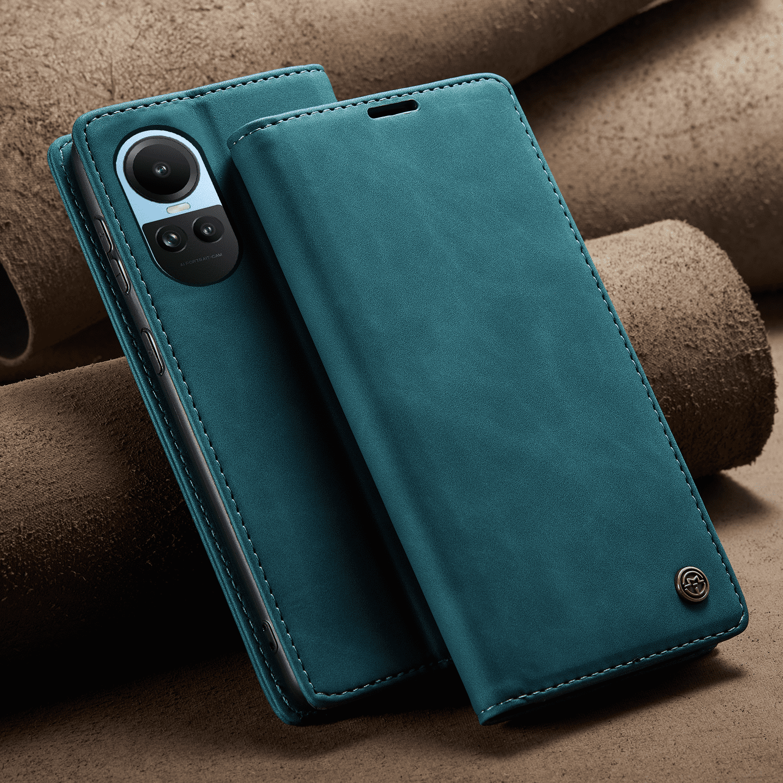 Oppo Reno 10 5G Series Premium Quality CaseMe Leather Flip Cover - Image 19