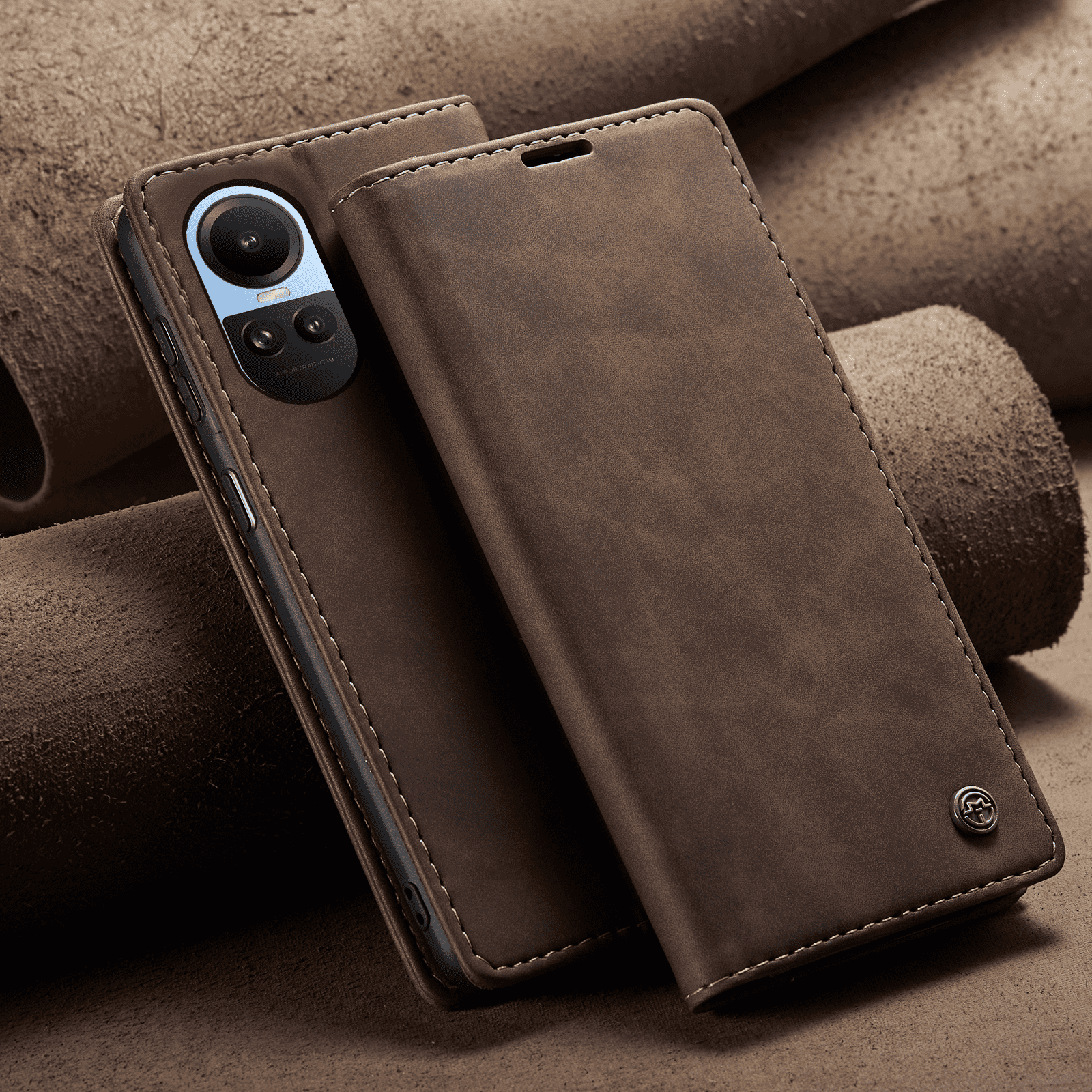 Oppo Reno 10 5G Series Premium Quality CaseMe Leather Flip Cover - Image 24