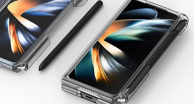 Samsung Galaxy Z Fold 3/Z Fold 4/Z Fold 5 NINKI Crystal Clear Transparent with S Pen Slot Hinge Protective Case - Image 15