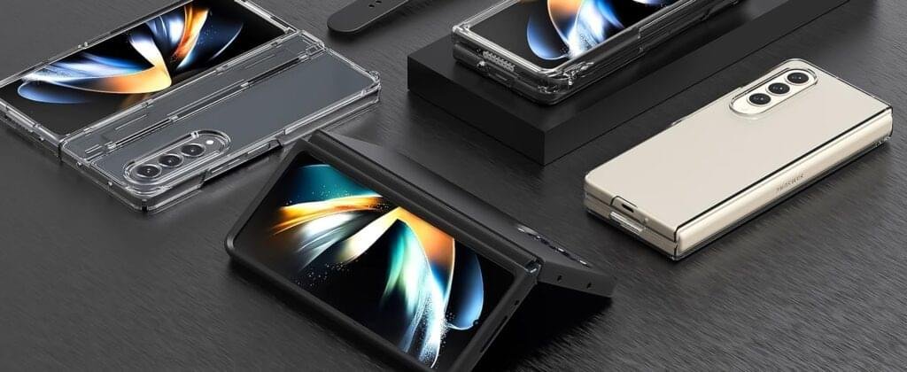 Samsung Galaxy Z Fold 3/Z Fold 4/Z Fold 5 NINKI Crystal Clear Transparent with S Pen Slot Hinge Protective Case - Image 12