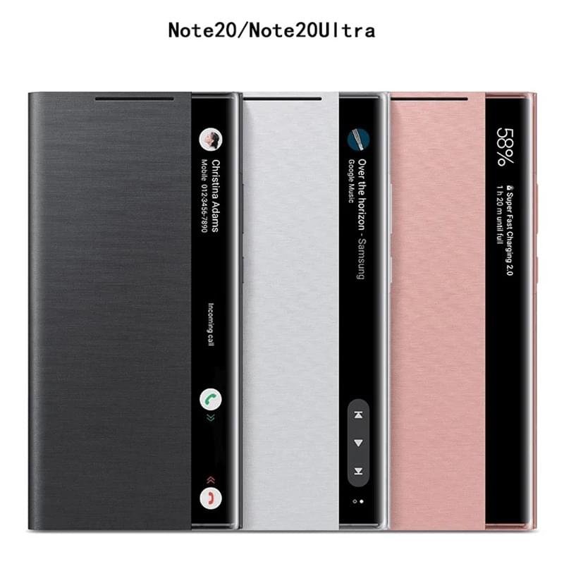 New Design Clearview Smart Case for Samsung Galaxy Note 10/20 Series with Sensor - Image 17