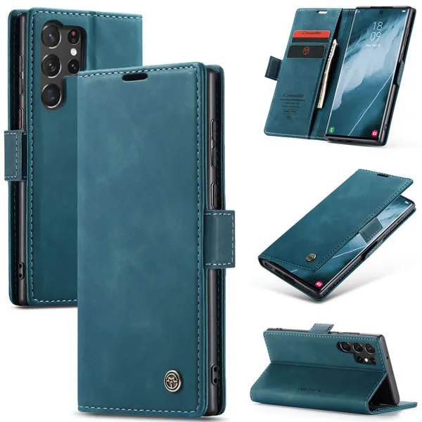 Samsung Galaxy S23 Series CaseMe Leather Flip Cover with Wallet Slots - Image 8