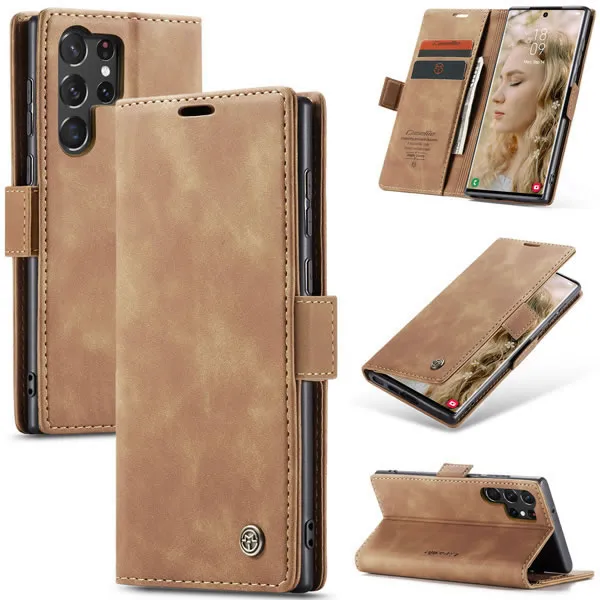 Samsung Galaxy S23 Series CaseMe Leather Flip Cover with Wallet Slots - Image 6
