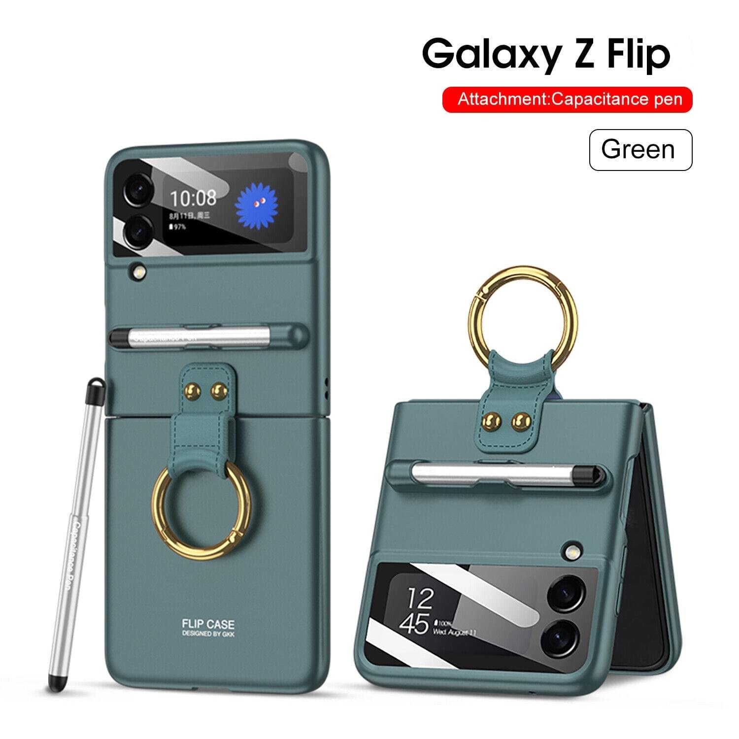 GKK Original Phone Case with Capacitance Pen Cover for SAMSUNG GALAXY FLIP 3/4 5G SERIES - Image 13