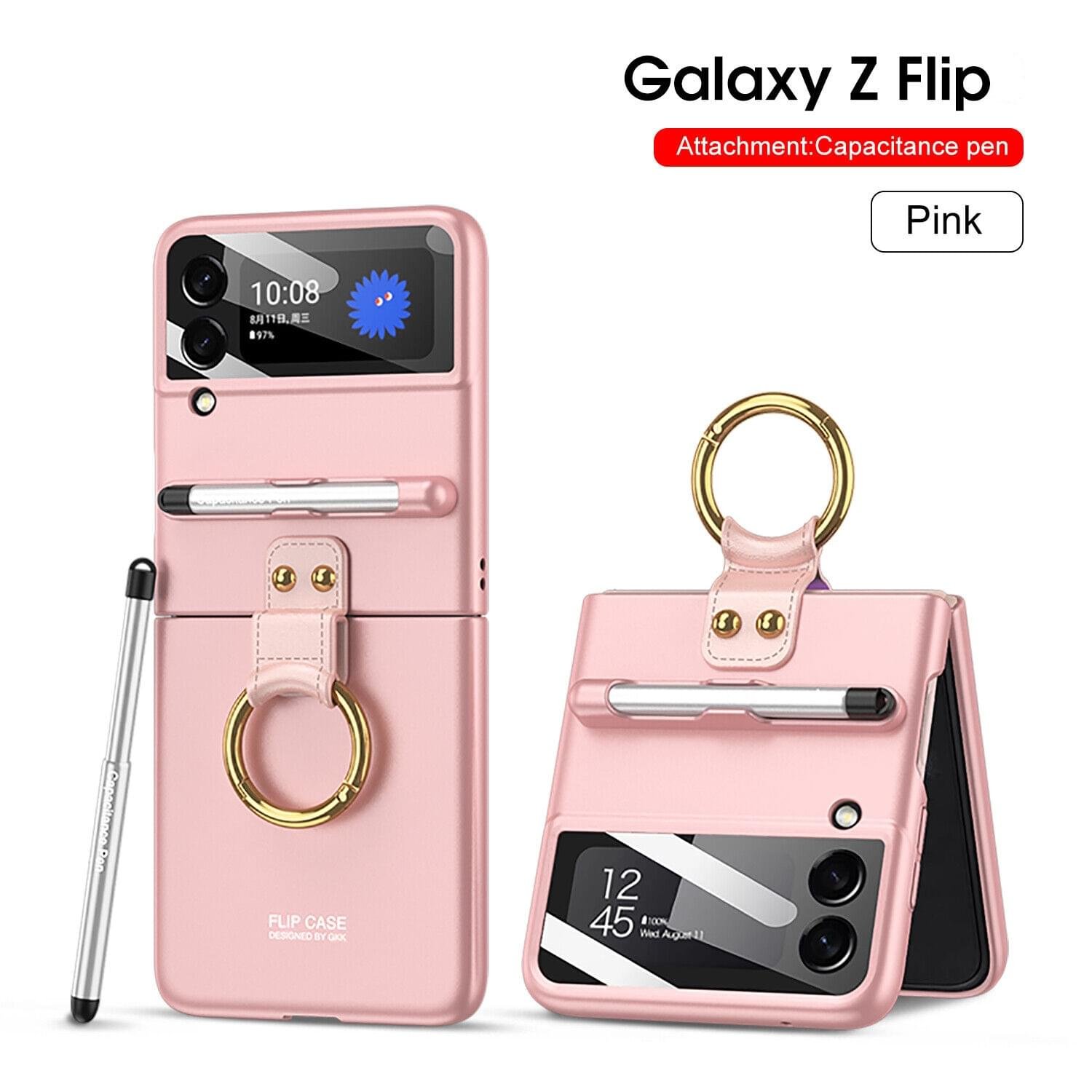 GKK Original Phone Case with Capacitance Pen Cover for SAMSUNG GALAXY FLIP 3/4 5G SERIES - Image 16