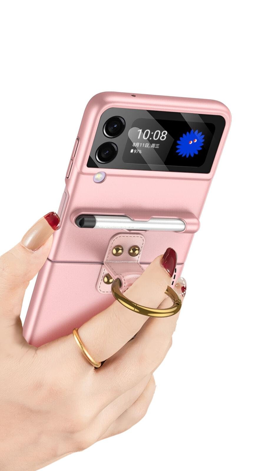 GKK Original Phone Case with Capacitance Pen Cover for SAMSUNG GALAXY FLIP 3/4 5G SERIES - Image 11