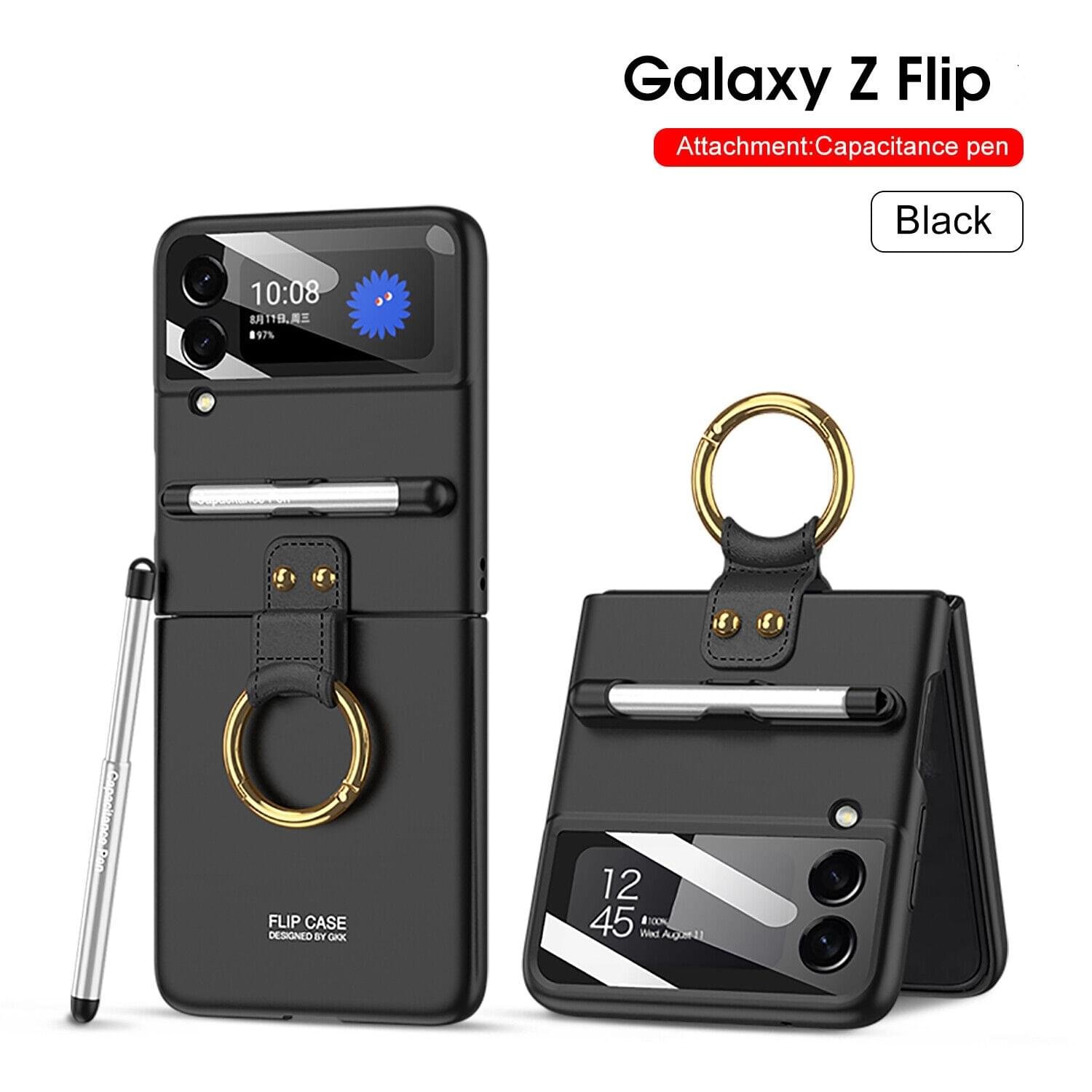 GKK Original Phone Case with Capacitance Pen Cover for SAMSUNG GALAXY FLIP 3/4 5G SERIES - Image 14