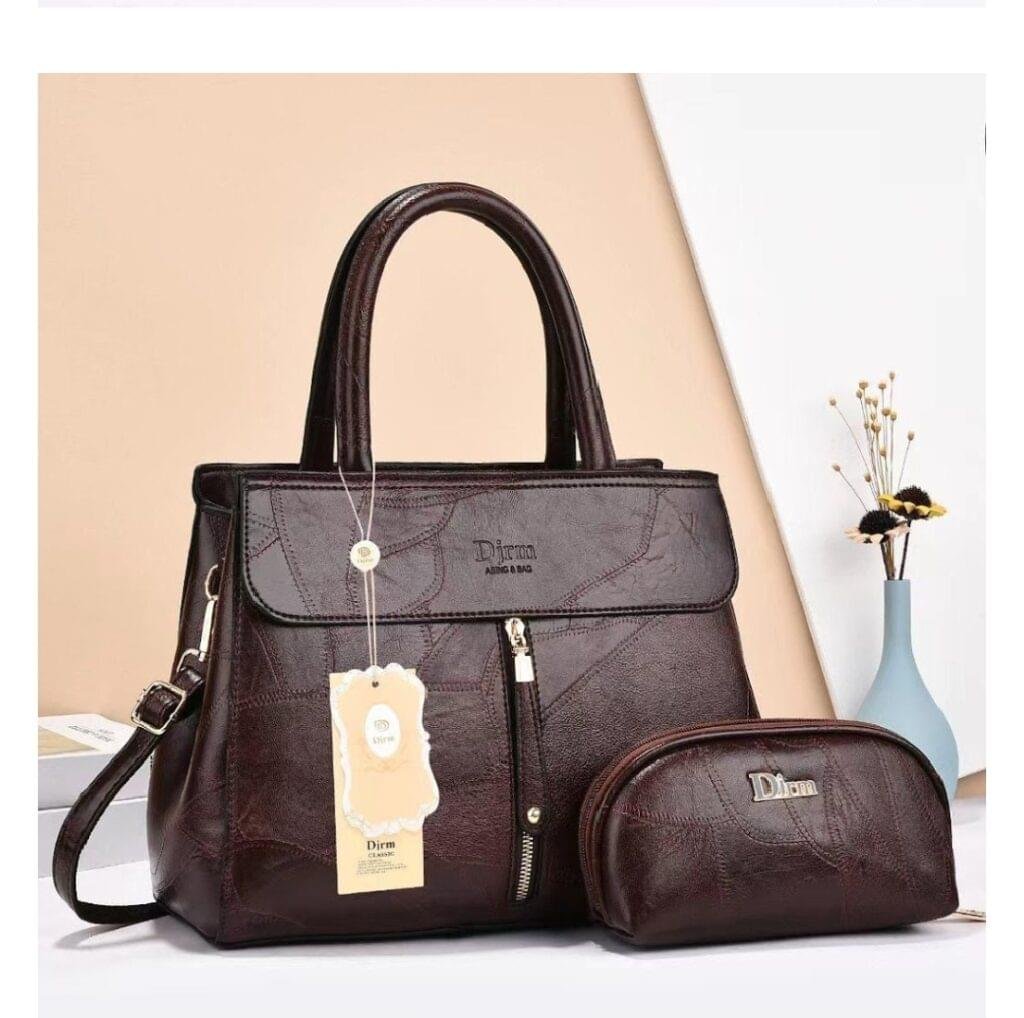 DJRM Classic Design 2 in 1 Purse and Crossbody Satchel Shoulder Bag - Image 2