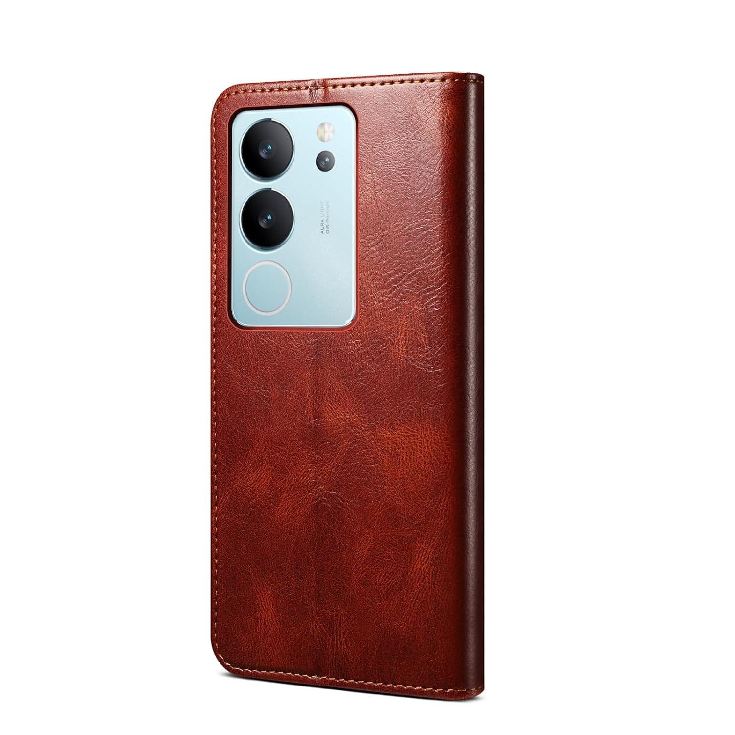 Premium Quality Leather Flip Cases for VIVO V29 and VIVO Y17s Series - Image 3