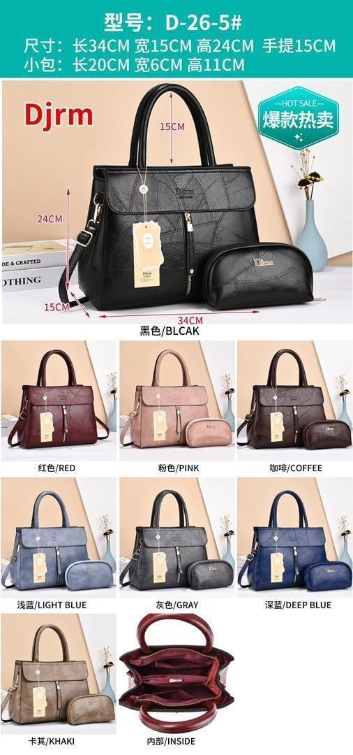 DJRM Classic Design 2 in 1 Purse and Crossbody Satchel Shoulder Bag - Image 9