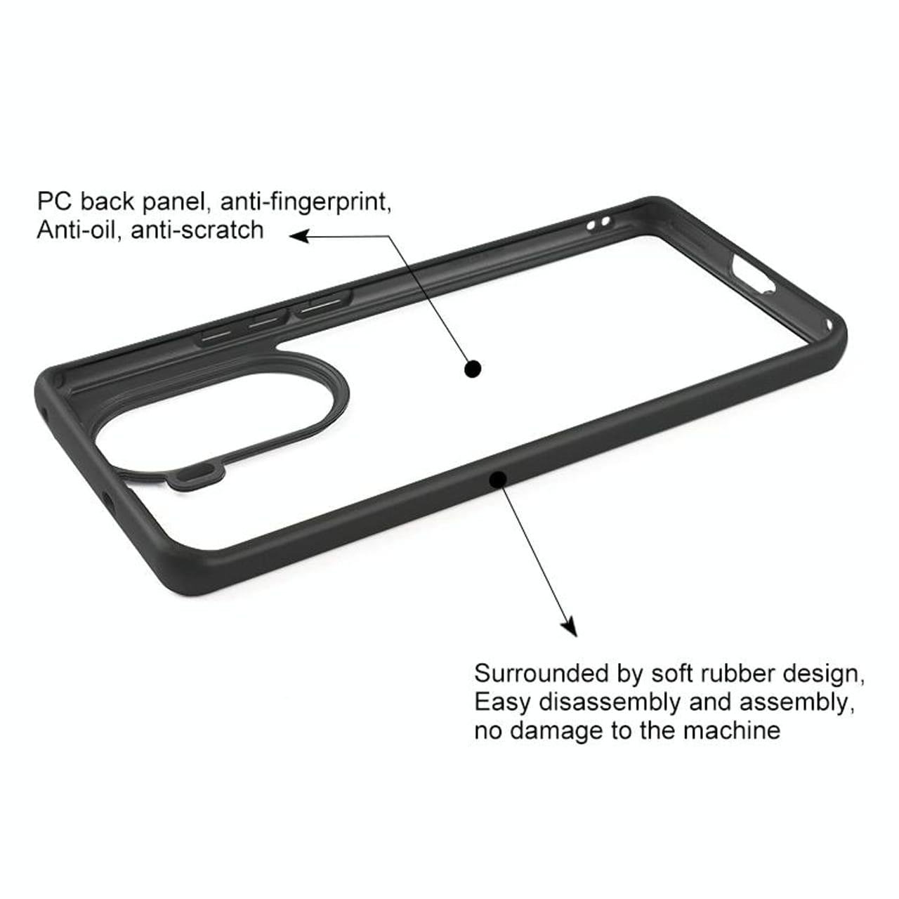 Oppo Reno 11/11 Pro 5G Shockproof Crystal Clear Back Cover - Image 4