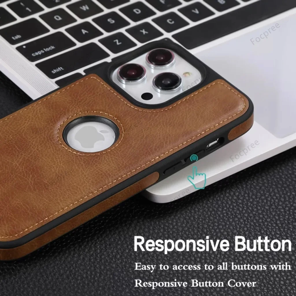 Luxury Premium PU Business Style Leather Stitching Case Cover For iPhone Series - Image 11