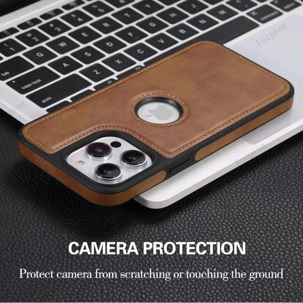 Luxury Premium PU Business Style Leather Stitching Case Cover For iPhone Series - Image 10