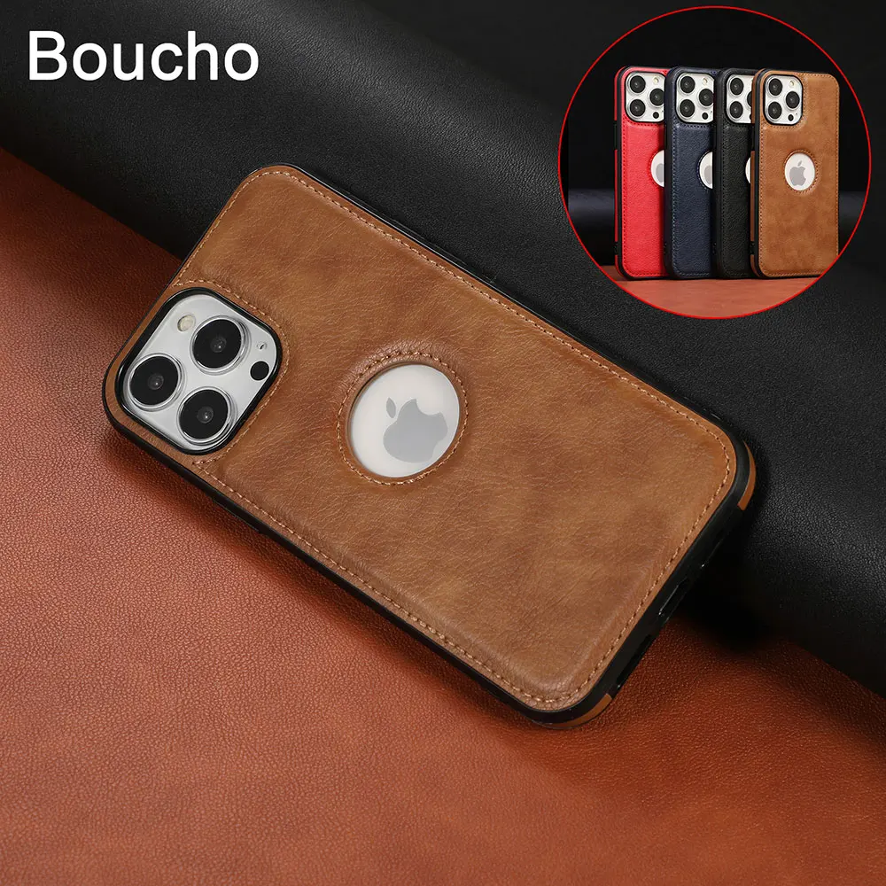 Luxury Premium PU Business Style Leather Stitching Case Cover For iPhone Series - Image 12