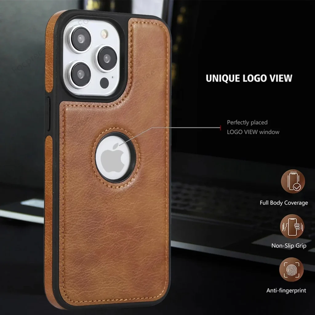 Luxury Premium PU Business Style Leather Stitching Case Cover For iPhone Series - Image 13