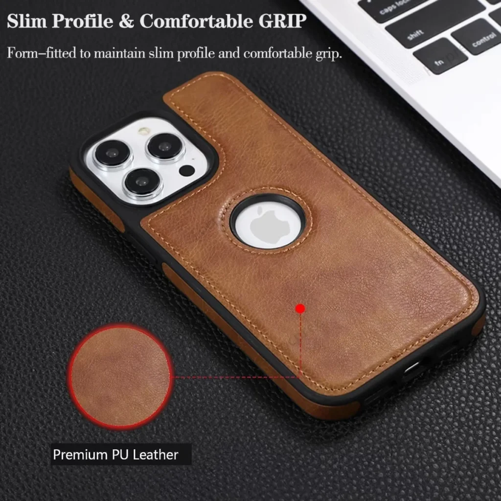 Luxury Premium PU Business Style Leather Stitching Case Cover For iPhone Series - Image 15
