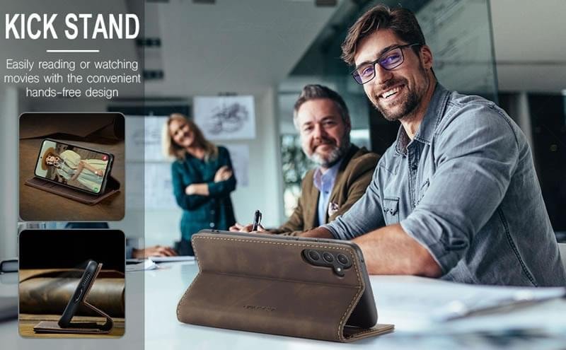 Samsung Galaxy A25/A35/A55 5G Series CaseMe Leather Flip Phone Case - Image 5