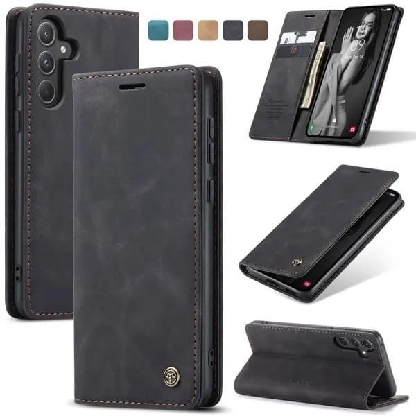 Samsung Galaxy A25/A35/A55 5G Series CaseMe Leather Flip Phone Case - Image 2