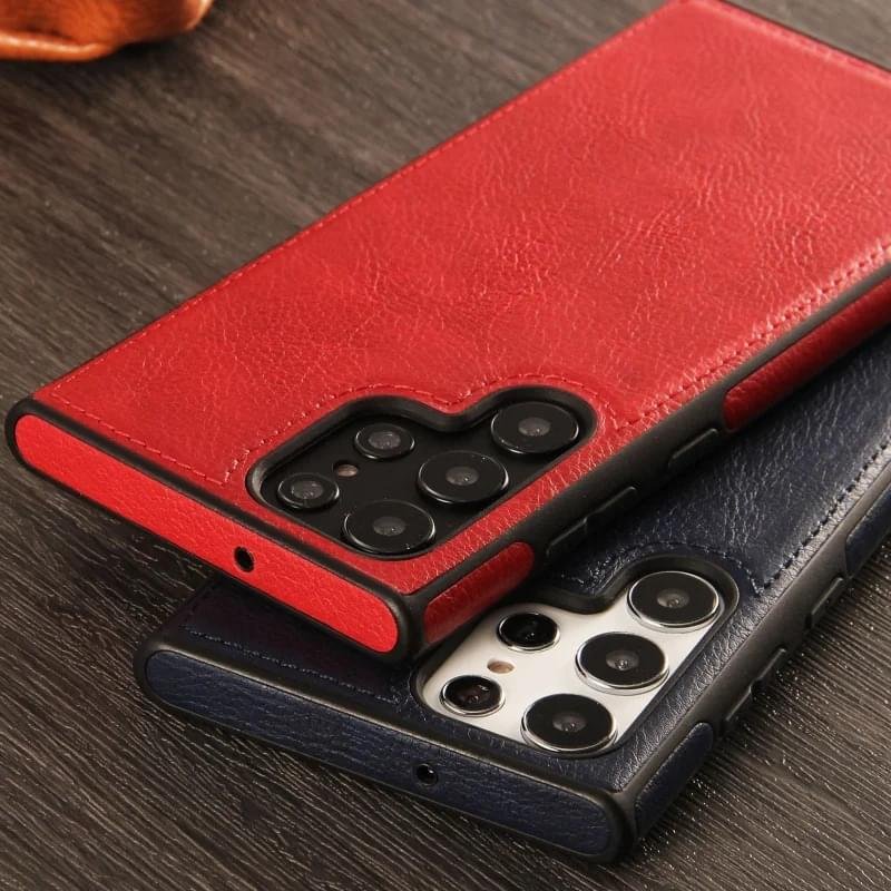 Luxury Premium PU Line Leather Stitching Case Cover For Samsung Galaxy S23 Ultra/S24 Ultra - Image 10
