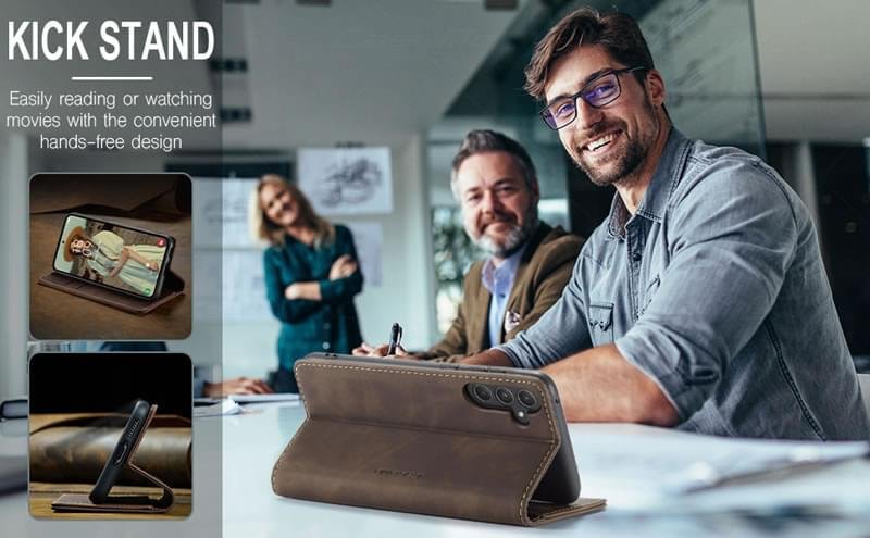 Samsung Galaxy A25/A35/A55 5G Series CaseMe Leather Flip Phone Case - Image 10