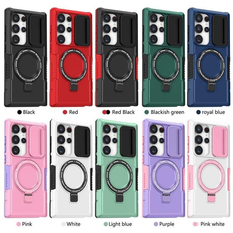 Heavy Duty Protective Sliding Camshield Magsafe Case for Samsung Galaxy S22/S23/S24 Ultra Series - Image 9