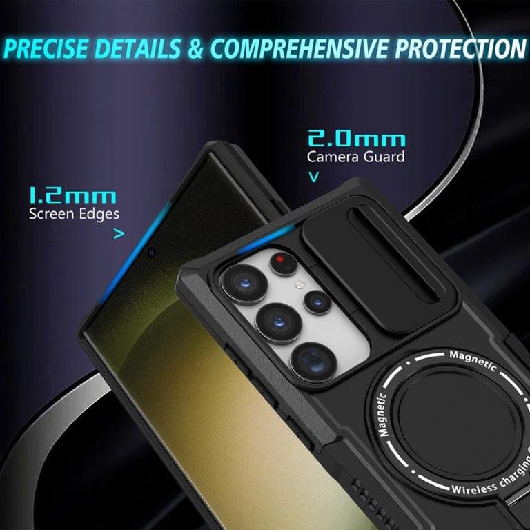 Heavy Duty Protective Sliding Camshield Magsafe Case for Samsung Galaxy S22/S23/S24 Ultra Series - Image 11