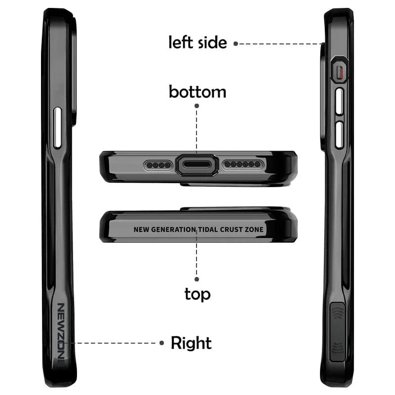 Exquisite Electroplated Acrylic Luxury Shockproof Shell with TPU Soft Frame Phone Case for iPhone Series - Image 6