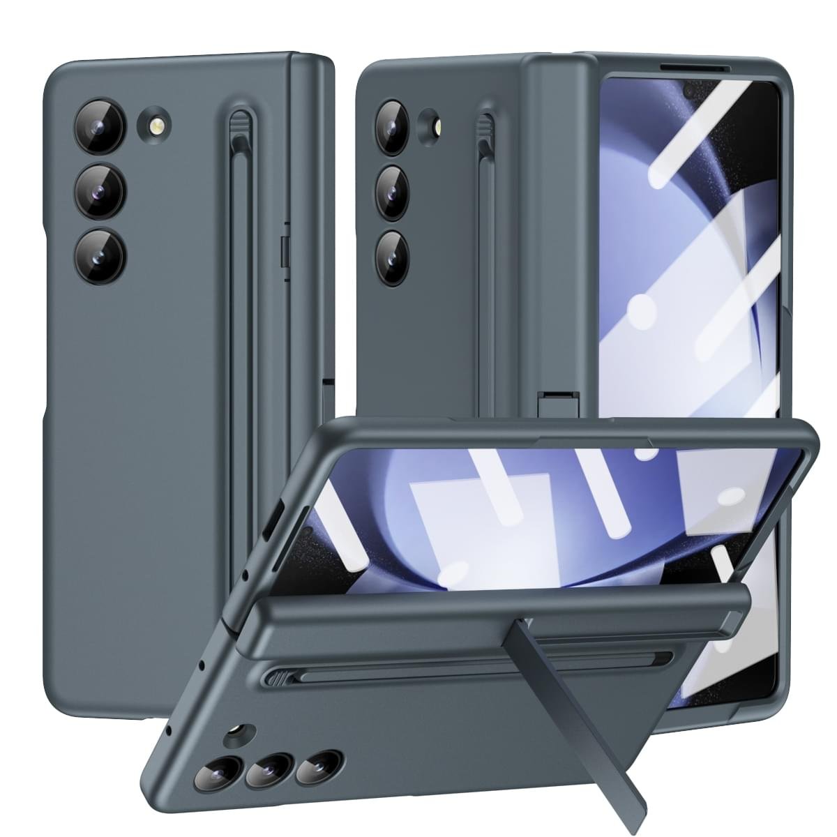 Samsung Galaxy Z Fold 5 & 6 Protective Case with Stylus Holder and Stylus Pen - Image 6