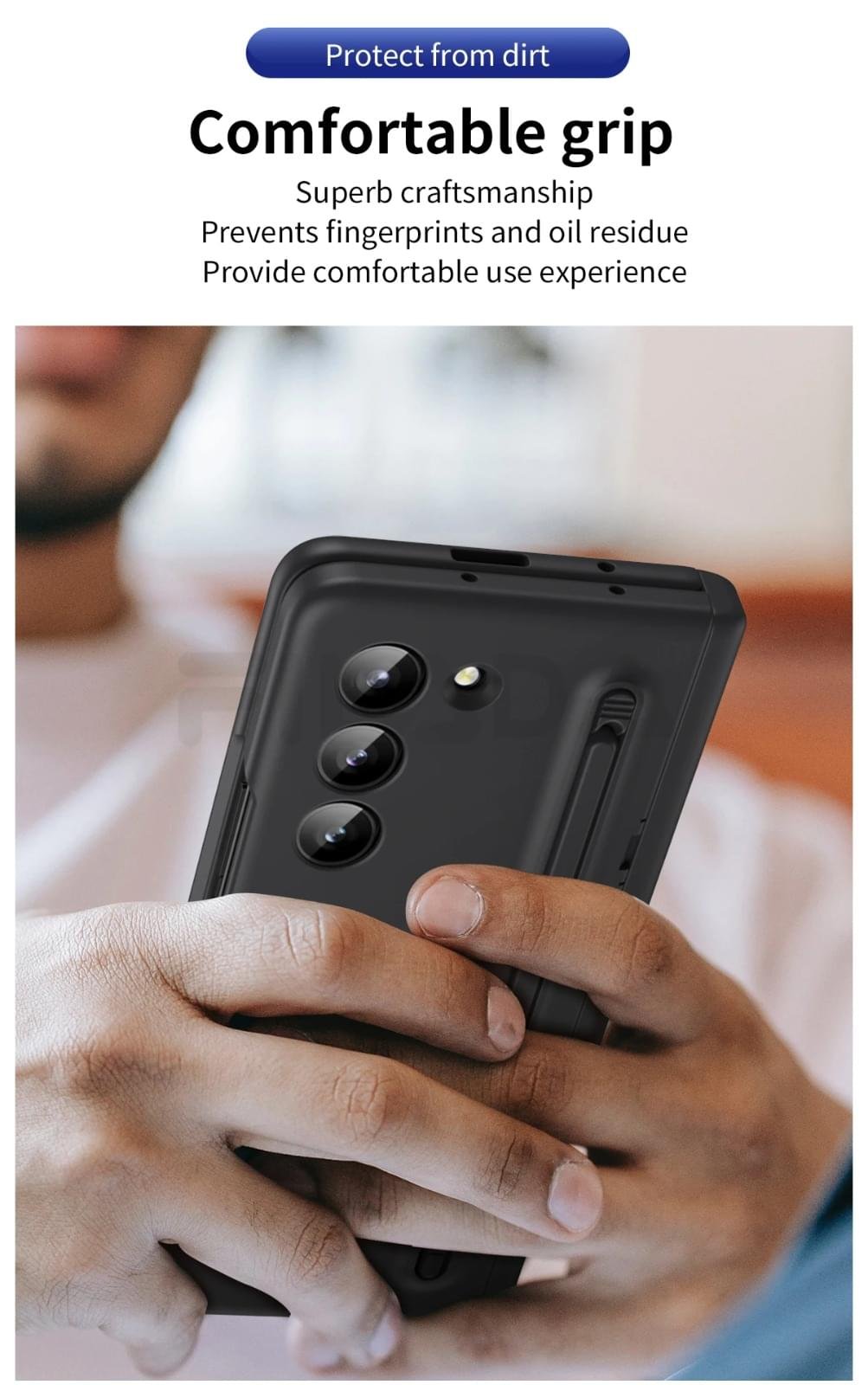 Samsung Galaxy Z Fold 5 & 6 Protective Case with Stylus Holder and Stylus Pen - Image 18