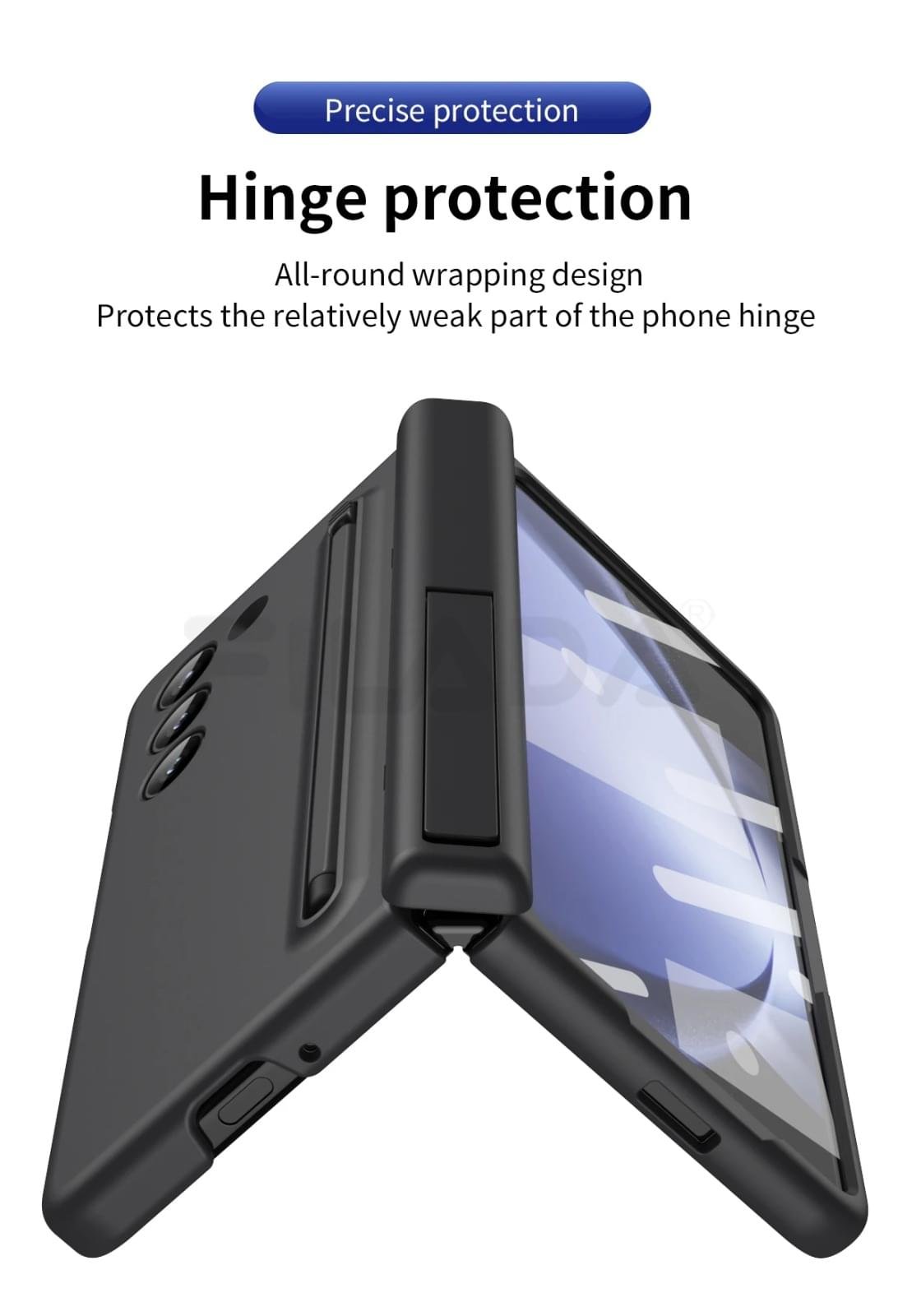 Samsung Galaxy Z Fold 5 & 6 Protective Case with Stylus Holder and Stylus Pen - Image 16