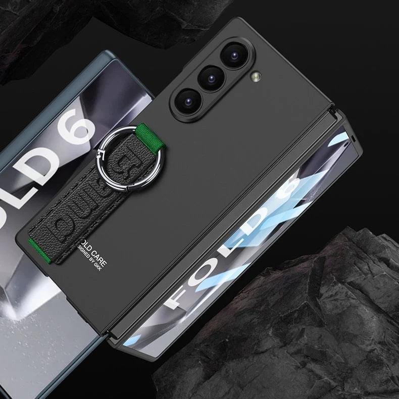 Samsung Galaxy Fold 5/6 Case with Wristrap, Supports Wireless Charging Camera Screen Protector Full Body Shockproof Case - Image 14