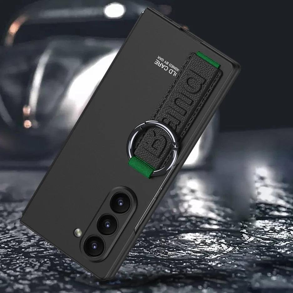 Samsung Galaxy Fold 5/6 Case with Wristrap, Supports Wireless Charging Camera Screen Protector Full Body Shockproof Case - Image 23