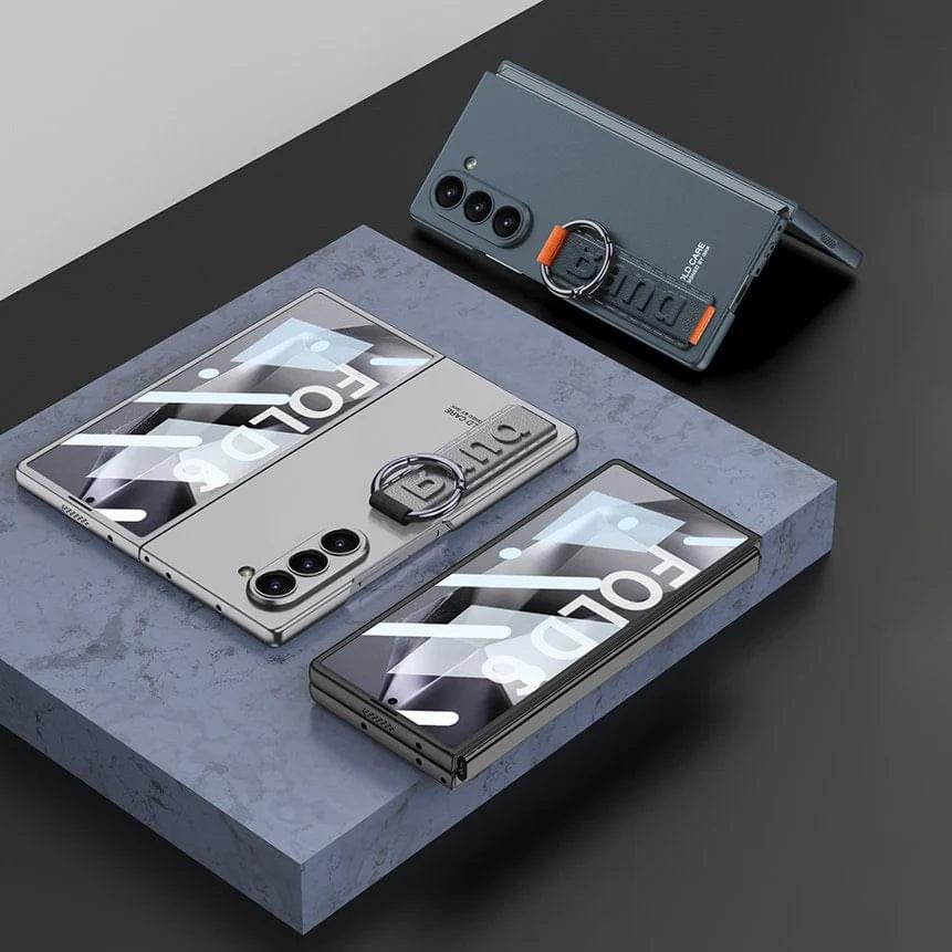 Samsung Galaxy Fold 5/6 Case with Wristrap, Supports Wireless Charging Camera Screen Protector Full Body Shockproof Case - Image 24