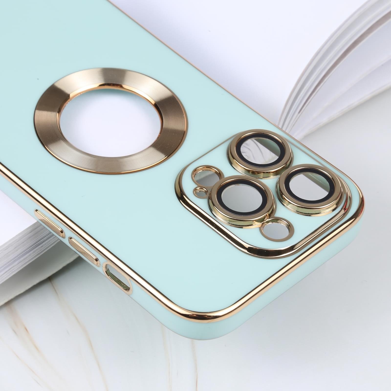 Luxury Soft Gold Electroplated Magsafe Case For iPhone Series - Image 16