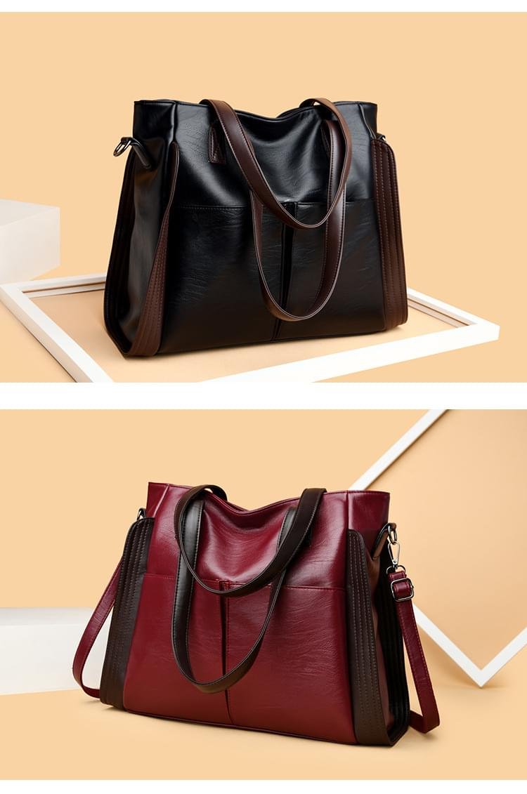 IELGY Fashionable large-capacity Multipurpose Mandy Fashion Grain Leather Crossbody handbag - Image 20