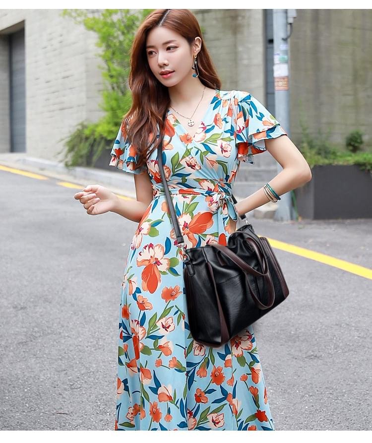 IELGY Fashionable large-capacity Multipurpose Mandy Fashion Grain Leather Crossbody handbag - Image 29