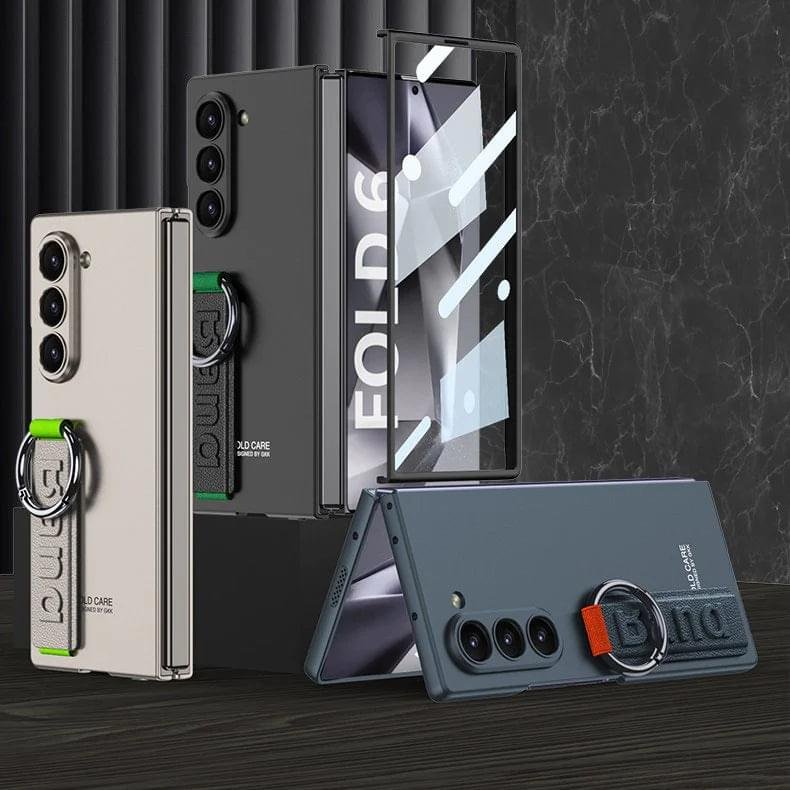 Samsung Galaxy Fold 5/6 Case with Wristrap, Supports Wireless Charging Camera Screen Protector Full Body Shockproof Case - Image 21