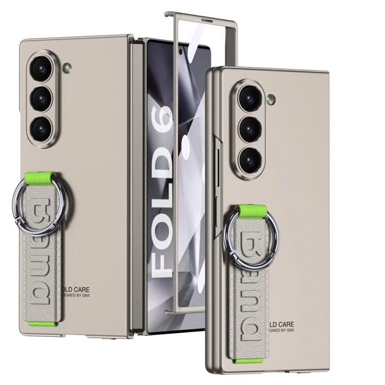 Samsung Galaxy Fold 5/6 Case with Wristrap, Supports Wireless Charging Camera Screen Protector Full Body Shockproof Case - Image 11